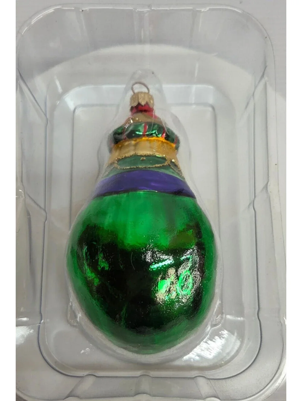 VTG Hallmark Keepsake 3 WiseMen Blown Glass Ornament Set Gold Frankincense Myrrh
